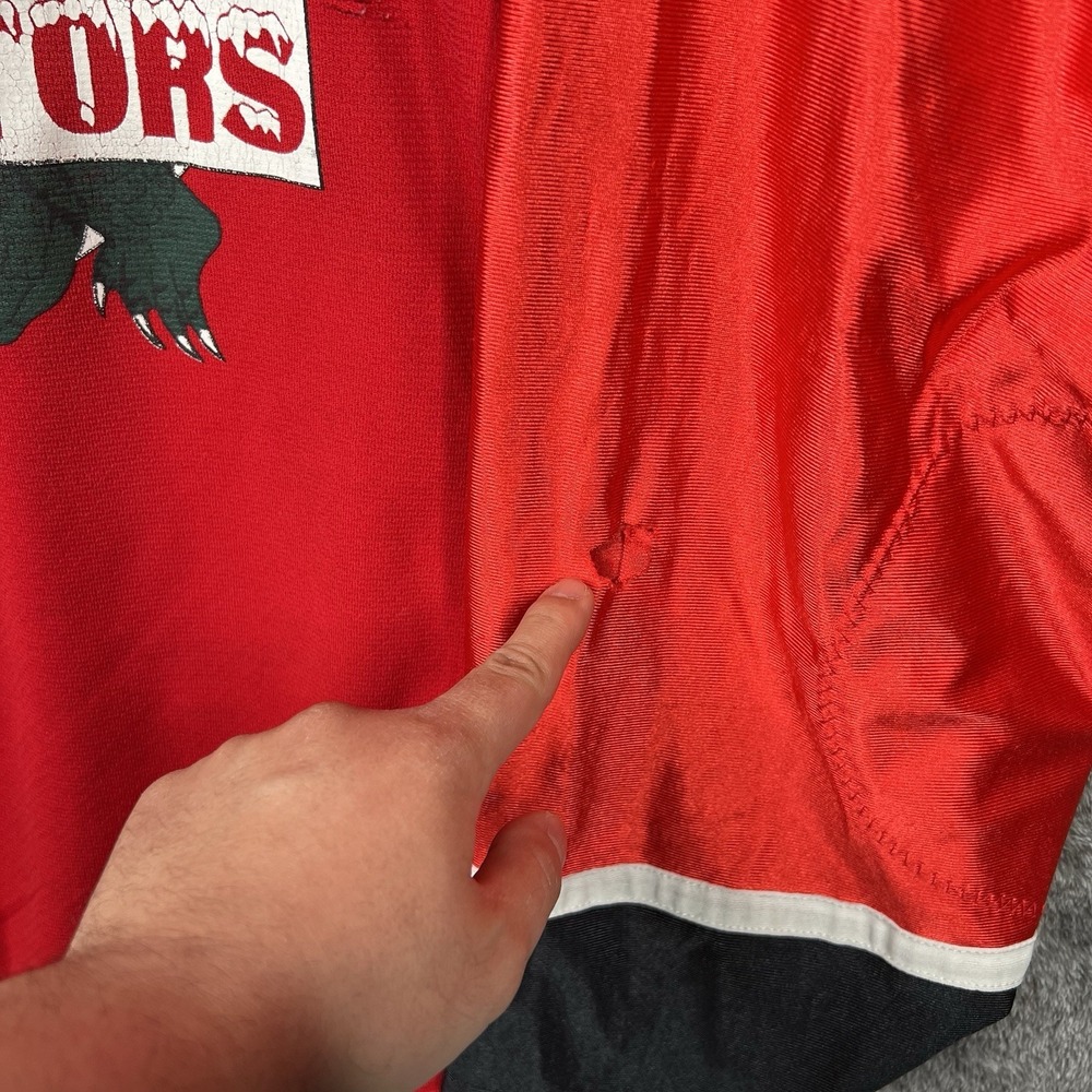 Vintage Athletic Knit AK Atlanta TailGators Large Red Hockey Jersey Distressed - Picture 3 of 14